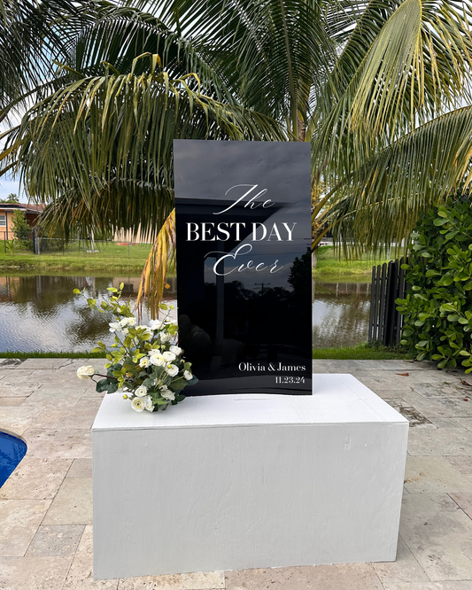 Forever Collection | Wedding Welcome Sign The Best Day Ever