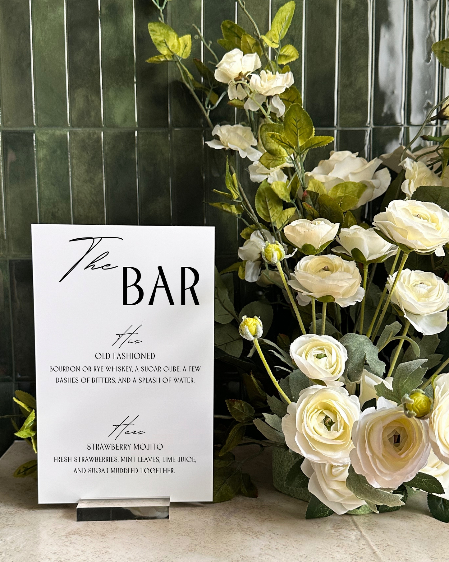 Forever Collection | The Bar Menu